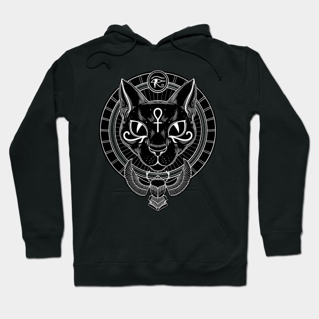 Bastet. Egyptian cat goddess Hoodie by OccultOmaStore